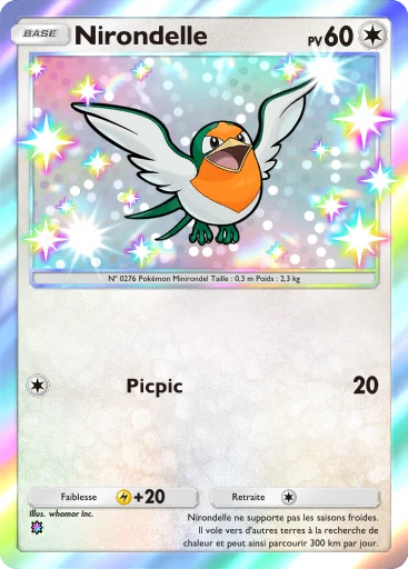 Carte Pokémon Nirondelle de l'extension L'Ambition de la Team Rocket