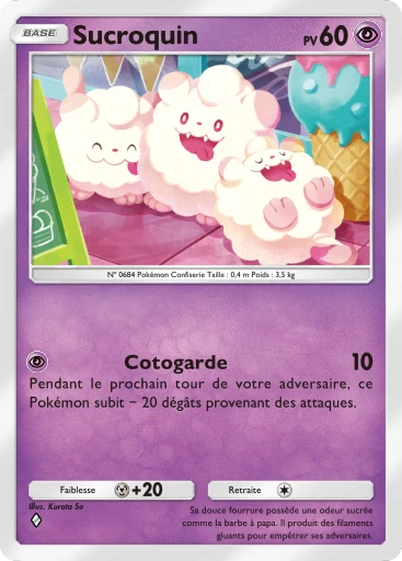 Carte Pokémon Sucroquin de l'extension Méga-Ascension