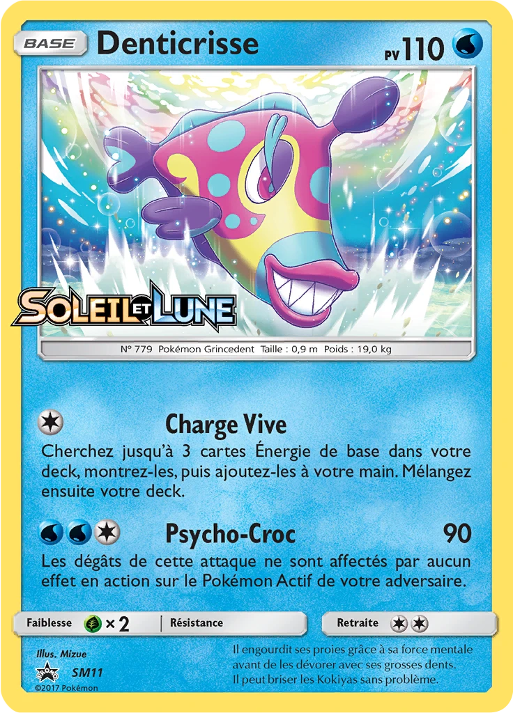 Carte Pokémon Denticrisse de l'extension Promo SM