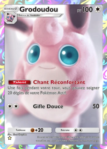 Carte Pokémon Grodoudou de l'extension Réjouissances Rayonnantes