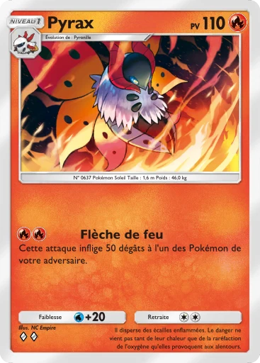 Carte Pokémon Pyrax de l'extension Aura Palpitante