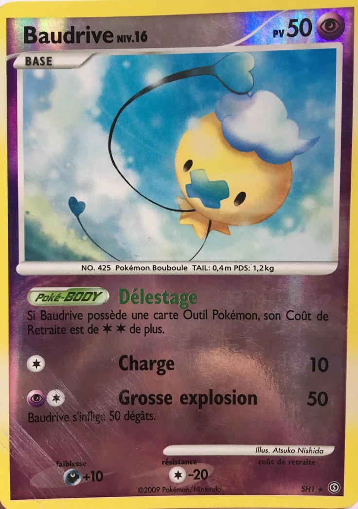 Carte Pokémon Baudrive de l'extension Tempête