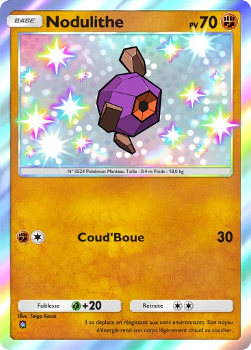 Carte Pokémon Nodulithe de l'extension Domination Céleste