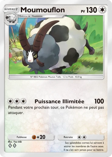 Carte Pokémon Moumouflon de l'extension Méga-Ascension