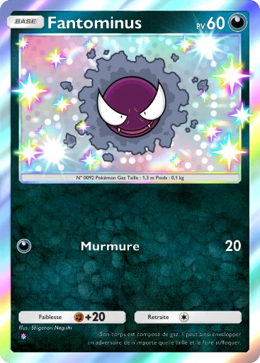 Carte Pokémon Fantominus de l'extension Méga-Rayonnement