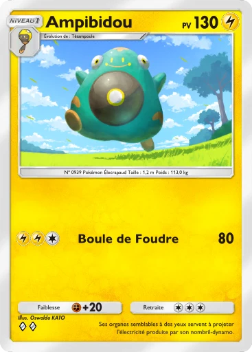 Carte Pokémon Ampibidou de l'extension Parade Onirique
