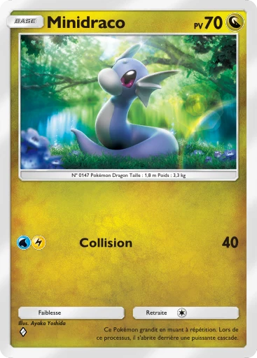 Carte Pokémon Minidraco de l'extension Puissance Génétique