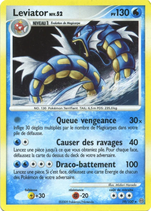 Carte Pokémon Léviator de l'extension Tempête