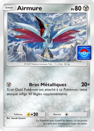Carte Pokémon Airmure de l'extension Promo-A