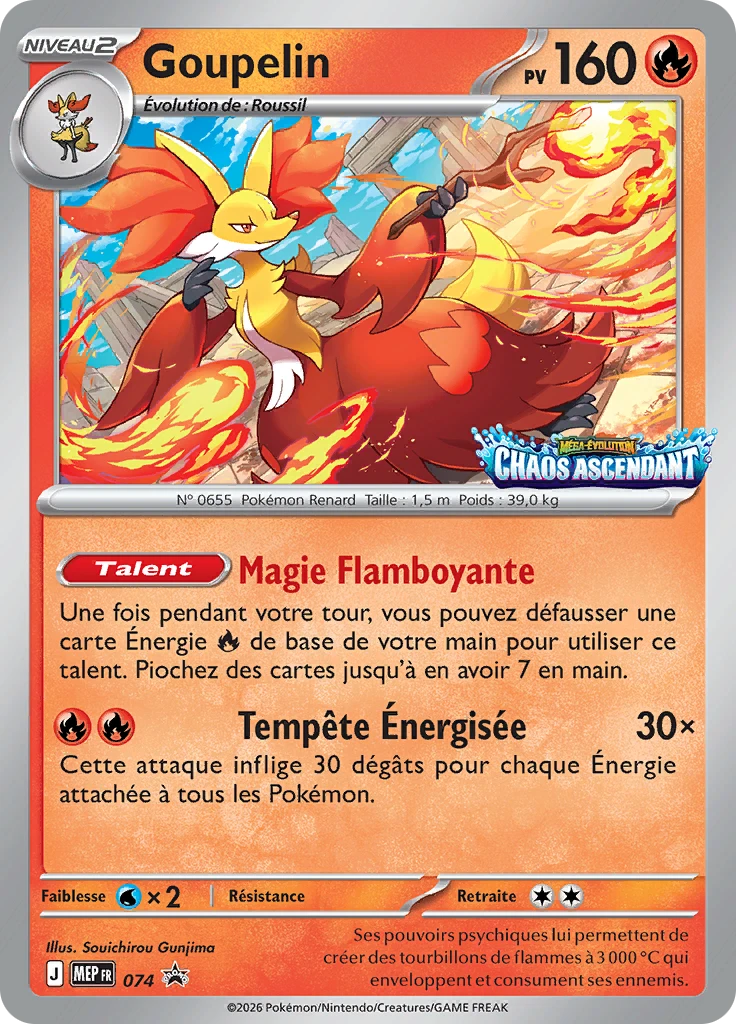 Carte Pokémon Goupelin de l'extension MEP Black Star Promos