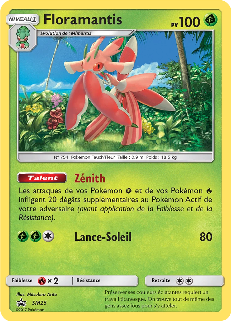Carte Pokémon Floramantis de l'extension Promo SM