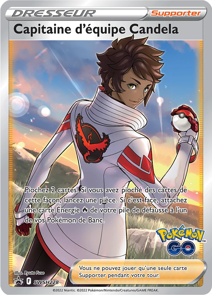 Carte Pokémon Capitaine d'équipe Candela de l'extension Promo SWSH