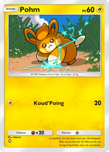 Carte Pokémon Pohm de l'extension Réjouissances Rayonnantes