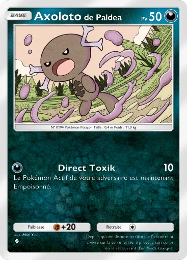 Carte Pokémon Axoloto de Paldea de l'extension Réjouissances Rayonnantes