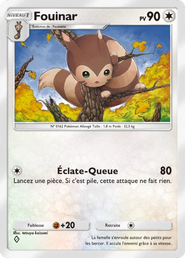 Carte Pokémon Fouinar de l'extension Sagesse entre Ciel et Mer