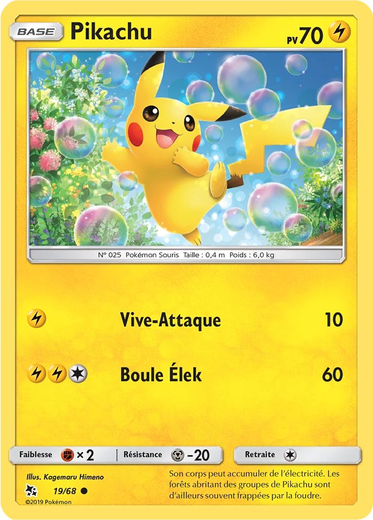 Carte Pokémon Pikachu de l'extension Destinées Occultes