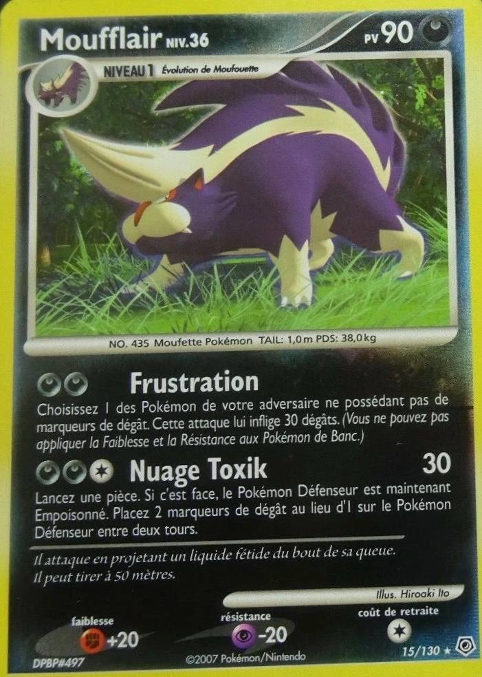 Carte Pokémon Moufflair de l'extension Diamant & Perle