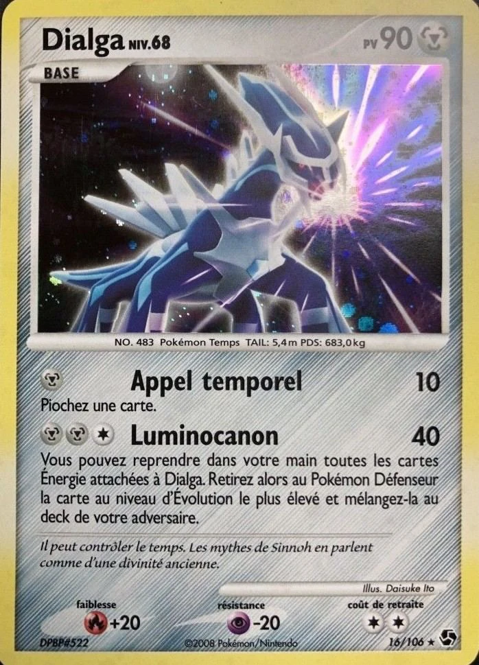 Carte Pokémon Dialga de l'extension Duels au Sommets