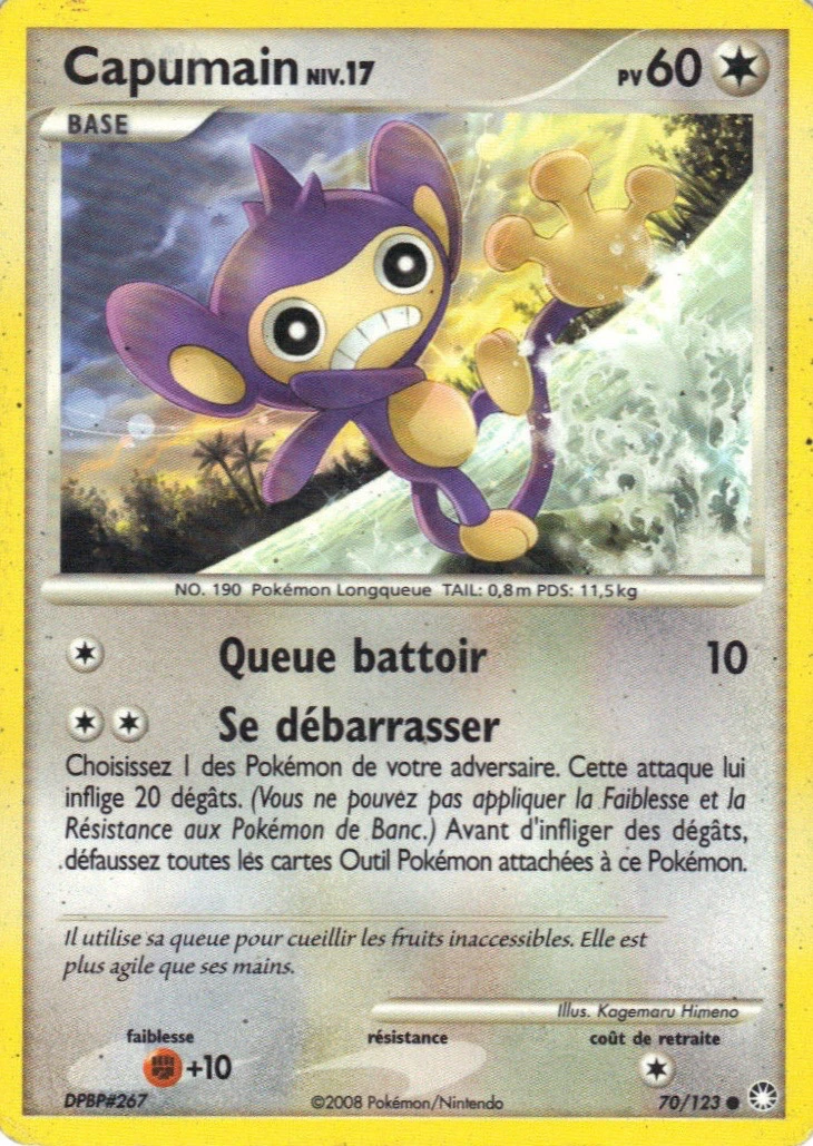Carte Pokémon Capumain de l'extension Trésors Mystérieux