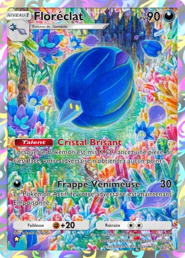 Carte Pokémon Floréclat de l'extension Propulsion Paradoxe