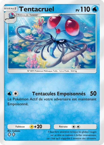 Carte Pokémon Tentacruel de l'extension Puissance Génétique