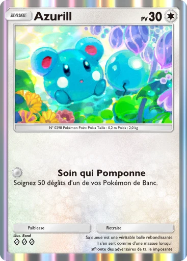 Carte Pokémon Azurill de l'extension Source Secrète