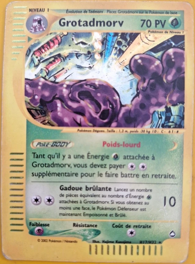 Carte Pokémon Grotadmorv de l'extension Aquapolis