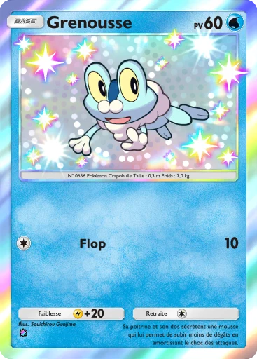 Carte Pokémon Grenousse de l'extension Crise Interdimensionnelle