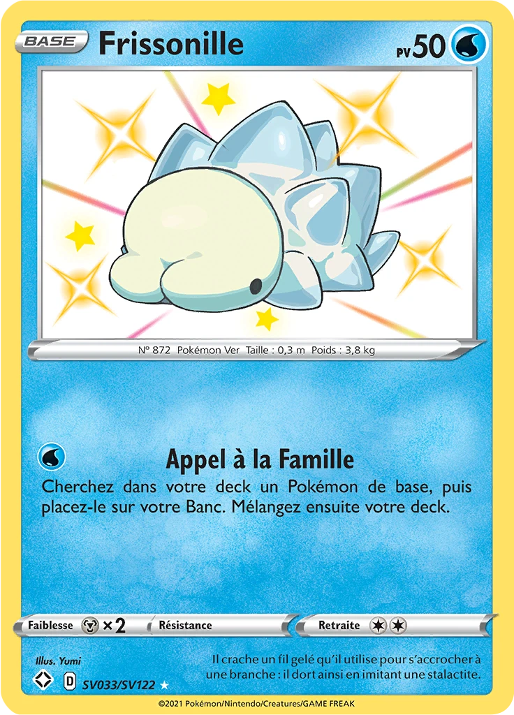 Carte Pokémon Frissonille de l'extension Destinées Radieuses