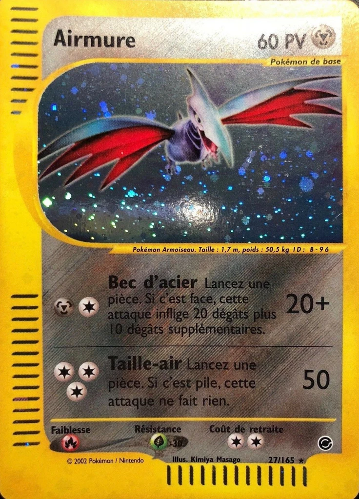 Carte Pokémon Airmure de l'extension Expedition