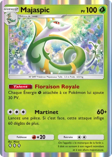 Carte Pokémon Majaspic de l'extension L'Ambition de la Team Rocket