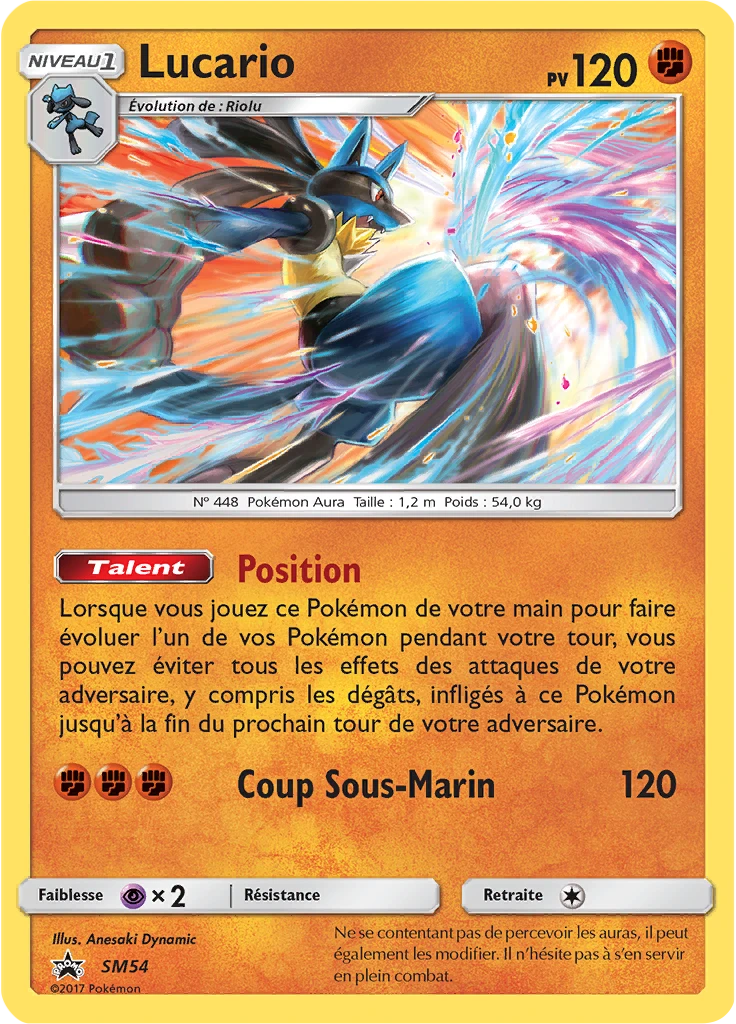 Carte Pokémon Lucario de l'extension Promo SM