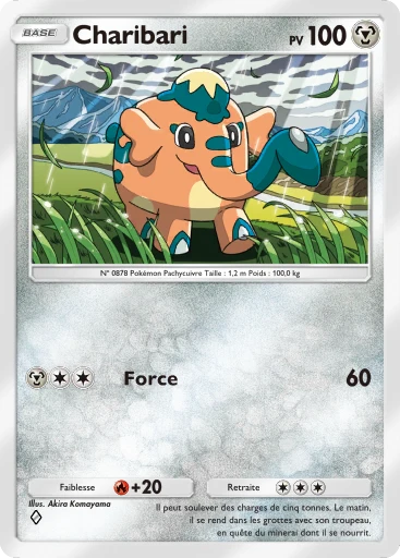 Carte Pokémon Charibari de l'extension Propulsion Paradoxe