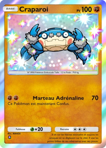 Carte Pokémon Craparoi de l'extension Propulsion Paradoxe