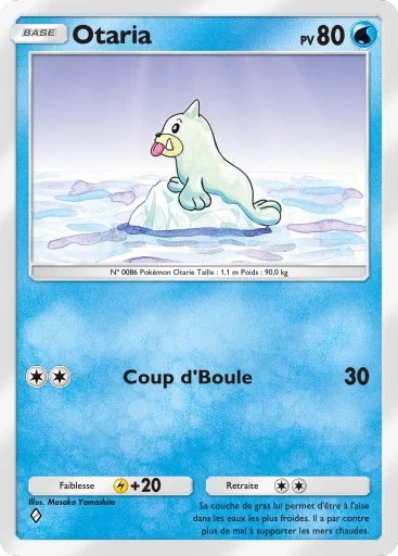 Carte Pokémon Otaria de l'extension Puissance Génétique
