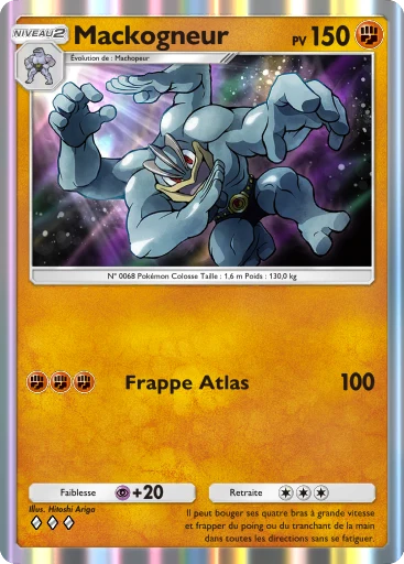 Carte Pokémon Mackogneur de l'extension Puissance Génétique