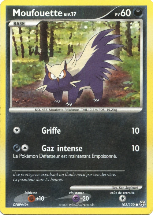 Carte Pokémon Moufouette de l'extension Diamant & Perle