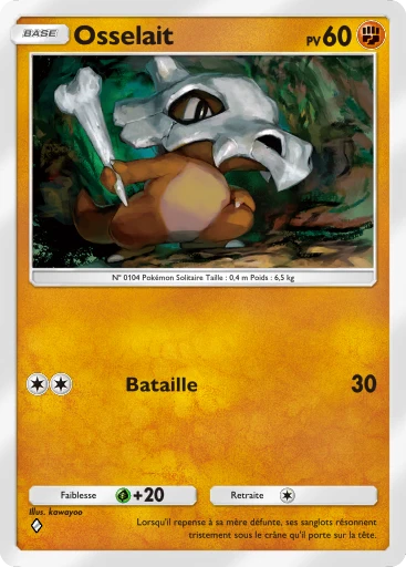 Carte Pokémon Osselait de l'extension Gardiens Astraux