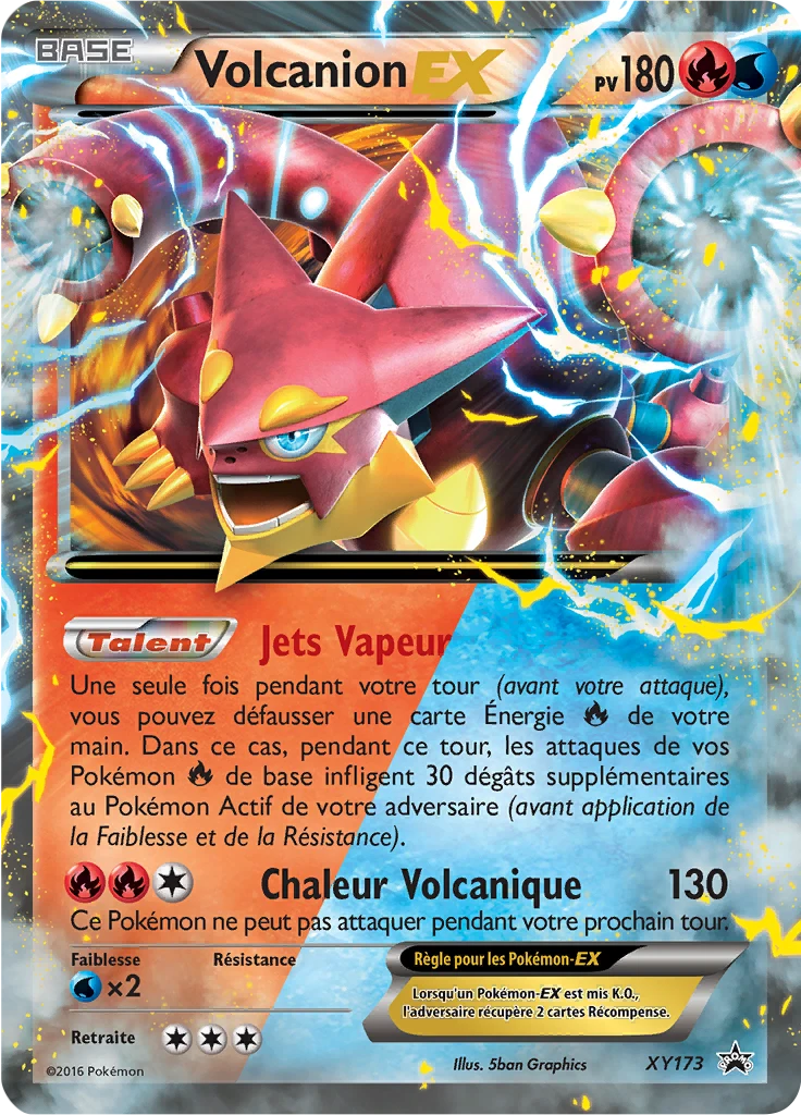 Carte Pokémon Volcanion-EX de l'extension Promo XY