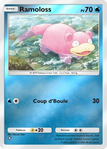Carte Pokémon Ramoloss de l'extension Booster de Luxe Méga