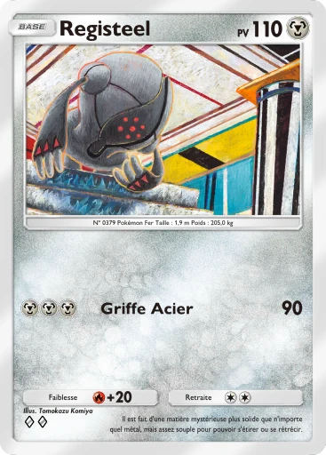 Carte Pokémon Registeel de l'extension Choc Spatio-Temporel