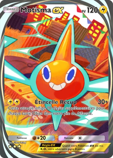 Carte Pokémon Motisma-ex de l'extension Domination Céleste