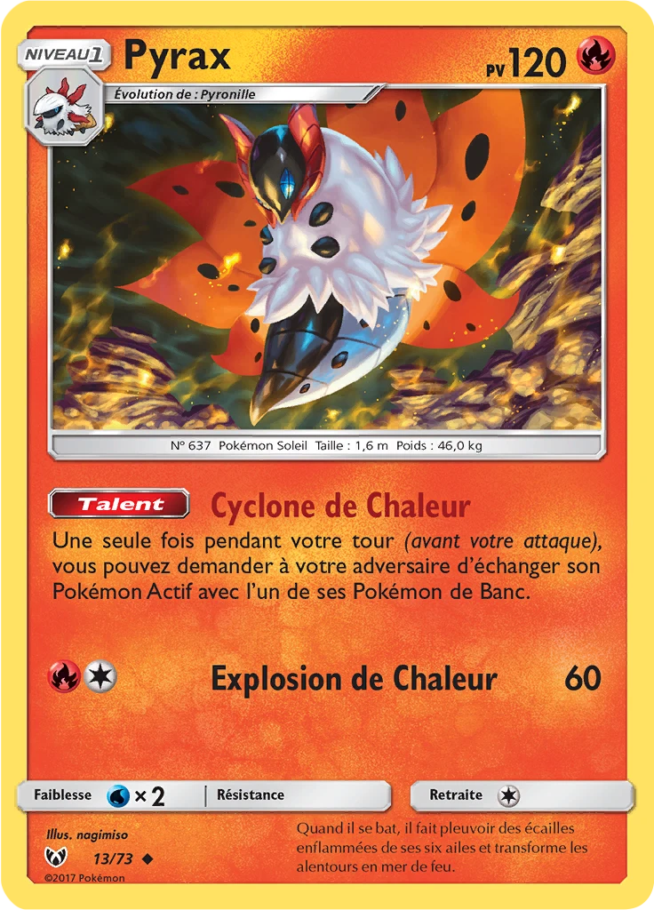 Carte Pokémon Pyrax de l'extension Légendes Brillantes