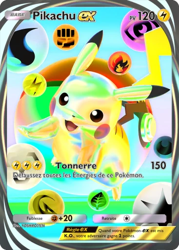 Carte Pokémon Pikachu-ex de l'extension Promo-B
