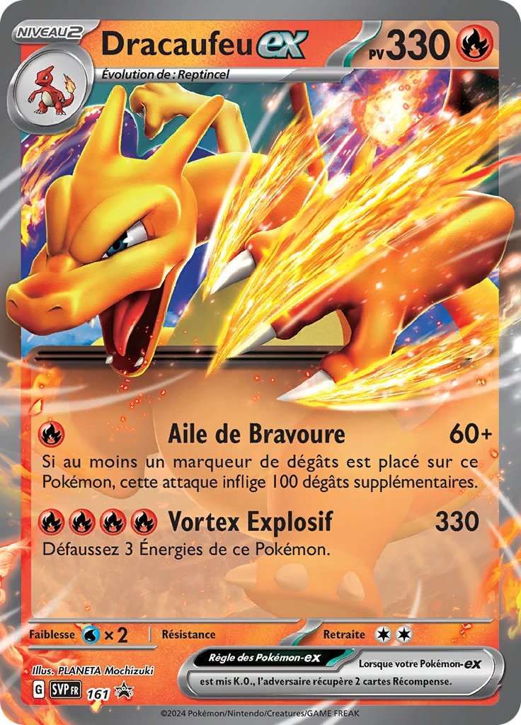 Carte Pokémon Dracaufeu-ex de l'extension SVP Black Star Promos