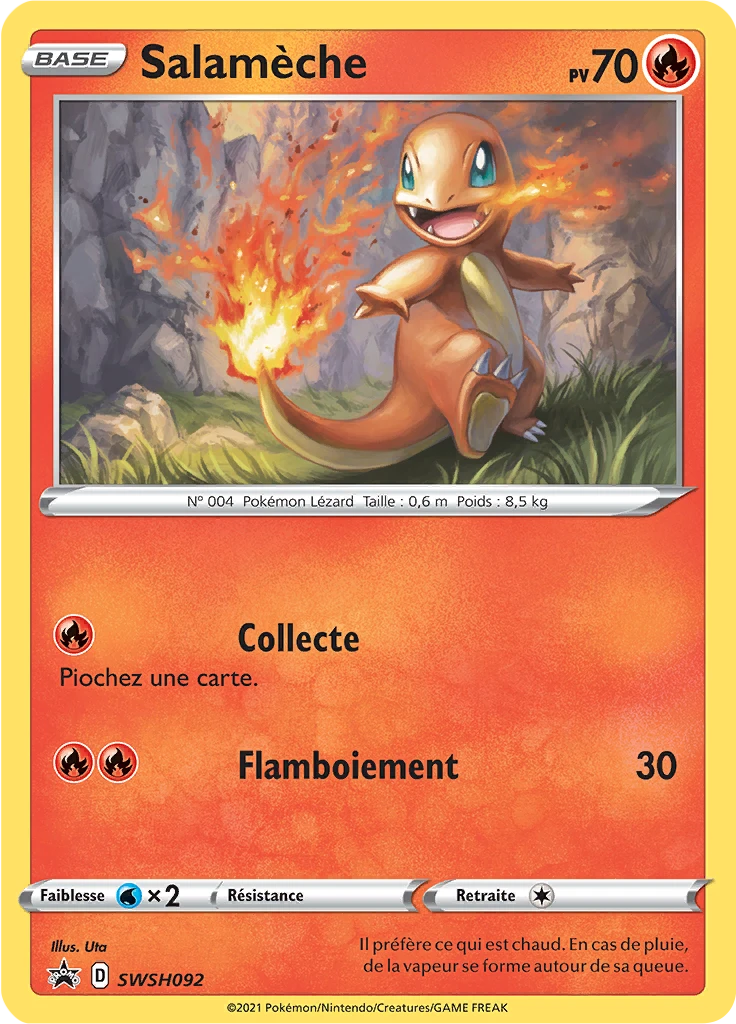 Carte Pokémon Salamèche de l'extension Promo SWSH