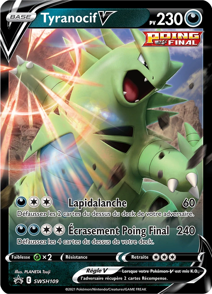 Carte Pokémon Tyranocif V de l'extension Promo SWSH