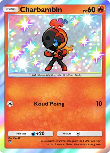 Carte Pokémon Charbambin de l'extension Propulsion Paradoxe