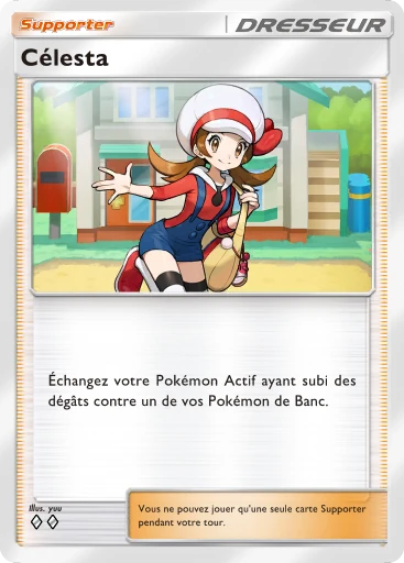 Carte Pokémon Célesta de l'extension Sagesse entre Ciel et Mer