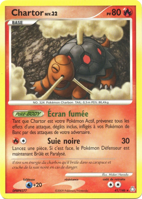 Carte Pokémon Chartor de l'extension Éveil des Légendes